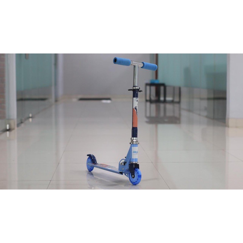 Khusus Gojek/Grab Instan Skuter Anak Roda 2 & 3  Element RMB SNI & Scooter RD3 D007 Avengers & Frozen Papan Skateboard Murah-Biru