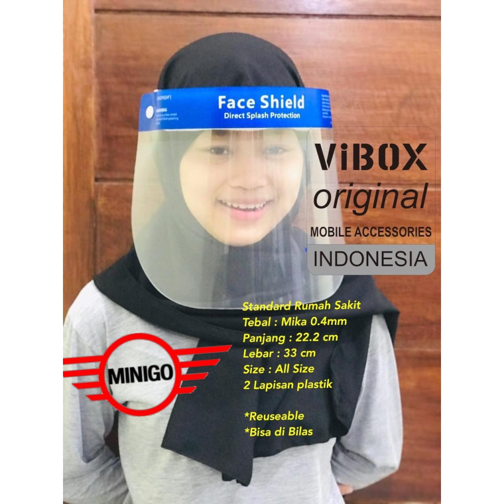 SALE~Face Shield ROBOT MZ001 Pelindung Wajah APD Anti Fog Harga tertera adalah Harga 1Box isi 12 Pcs