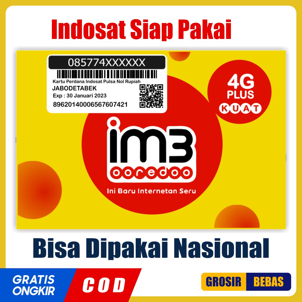 Perdana Indosat Acak Tengah / Indosat Siap Pakai / Indosat Fresh / Indosat 0K / Kartu Indosat / SP I
