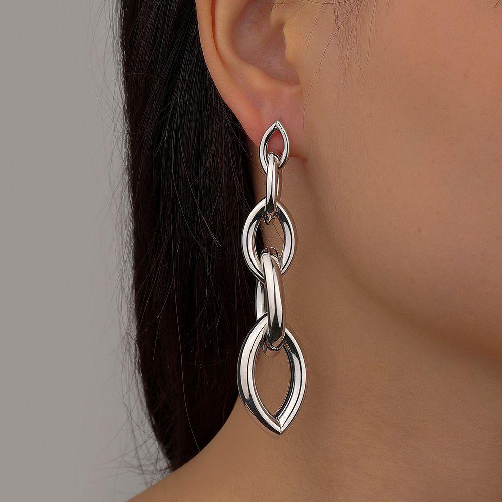 Anting Rantai Jumbai Nanas Fashion Aksesoris Pesta Menjuntai Anting Perhiasan Drop Earrings