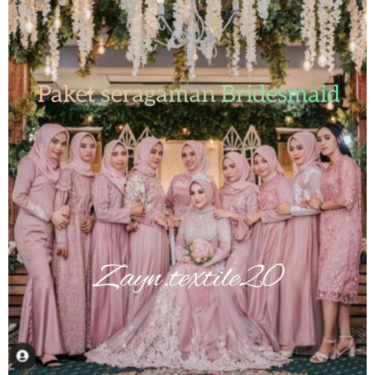 Paket Seragaman Bridesmaid / Baju Nikahan / Baju Wisuda / Seragaman Keluarga