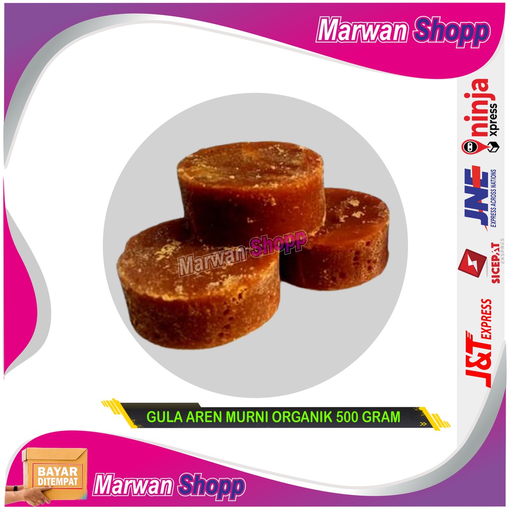 

Gula Aren Asli organik hasil nira 500 GRAM tanpa bahan kimia khas langkaplancar marwan shopp
