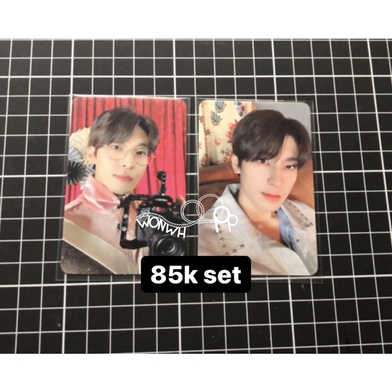 [BOOKED] PC Going Magazine Wonwoo Set white black ver gomagz version wonu ww photocard magz versi ve