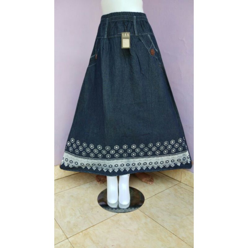 Rok Payung Panjang Jeans