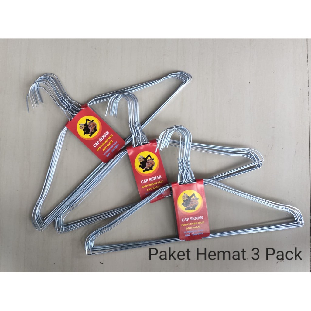 [DEASTORE] HANGER BAJU - HANGER KAWAT STAINLESS - HANGER BESI [1 pax isi 10 pcs]