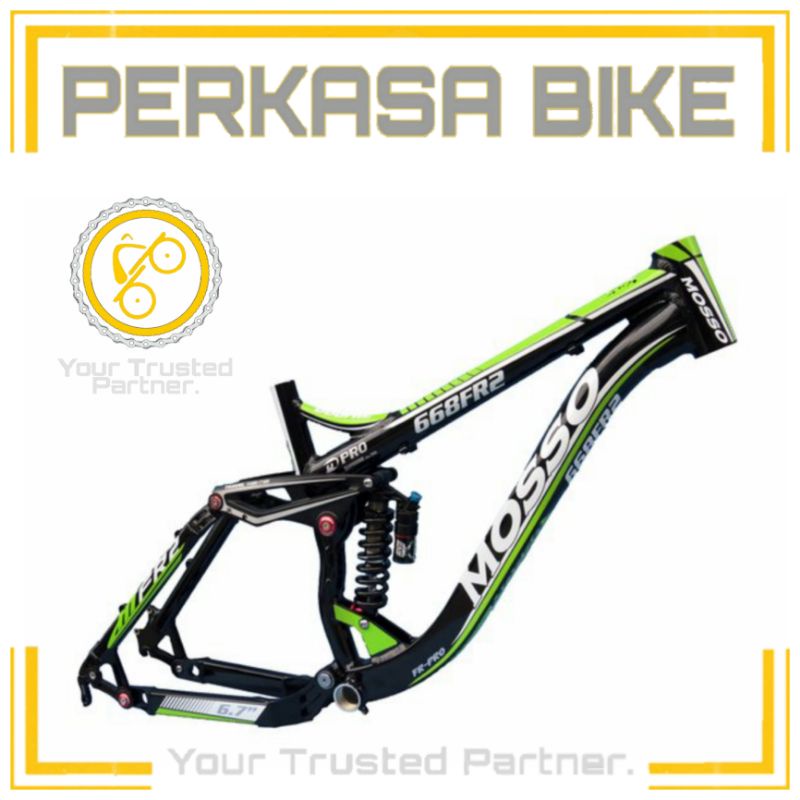 FRAME SEPEDA MOSSO 668FR2 PRO SUSPENSI DOWNHILL 668 FR2 2 PERKASABIKE