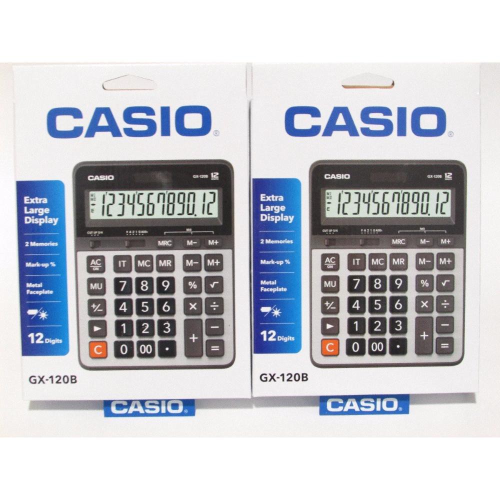 

Casio GX 120 B - Calculator Desktop Kalkulator Meja Kantor GX-120B