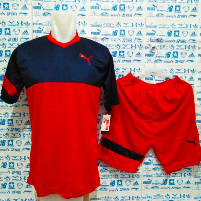 Baju Kaos Futsal Jersey Bola Setelan Futsal Puma
Merah Navy
