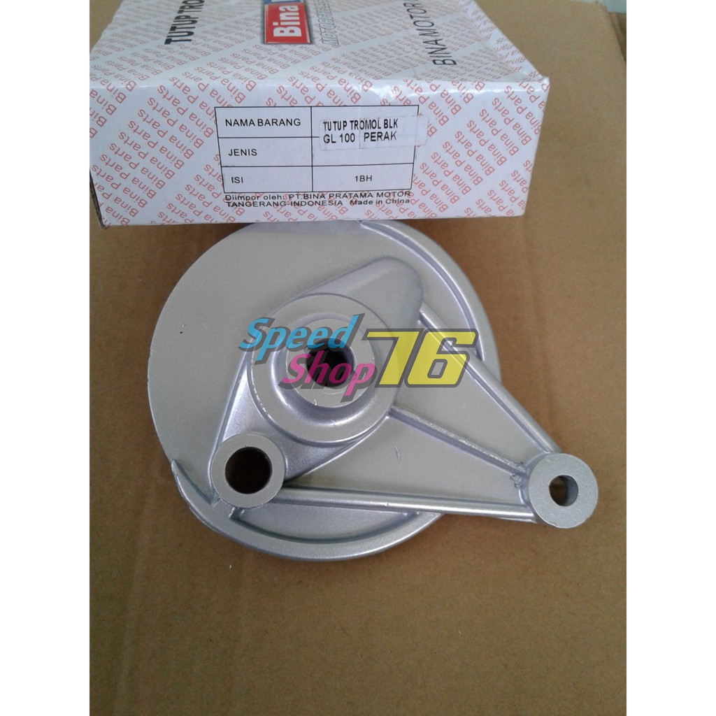 SP76 PANEL TUTUP TROMOL BELAKANG SILVER HONDA CB100 CB125 GL100 GL125 GLK