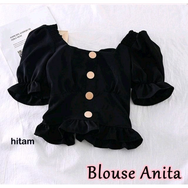 BLOUSE ANITA - Blouse wanita LAURA - ANITA Hk-21(COD) allsize fit to L-1