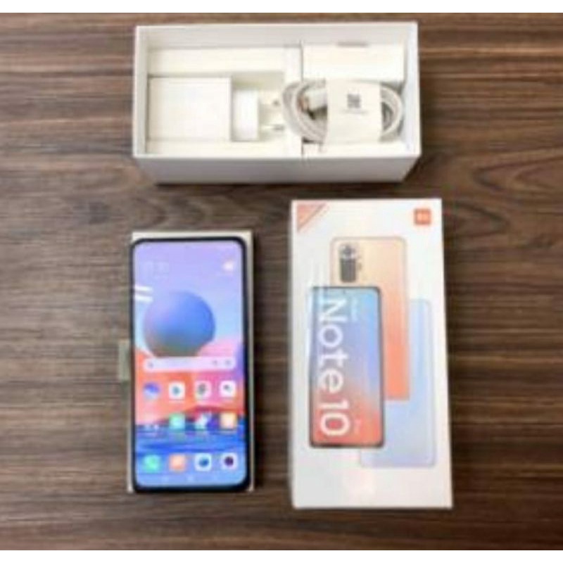 Xiaomi Redmi note 10 pro second blue 64gb 6gb fullset lengkap