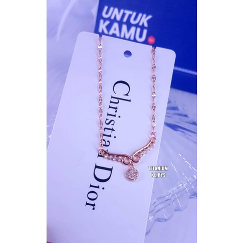 Kalung titanium asli tidak luntur bisa dipake mandi aman untuk yg alergi aloy xuping