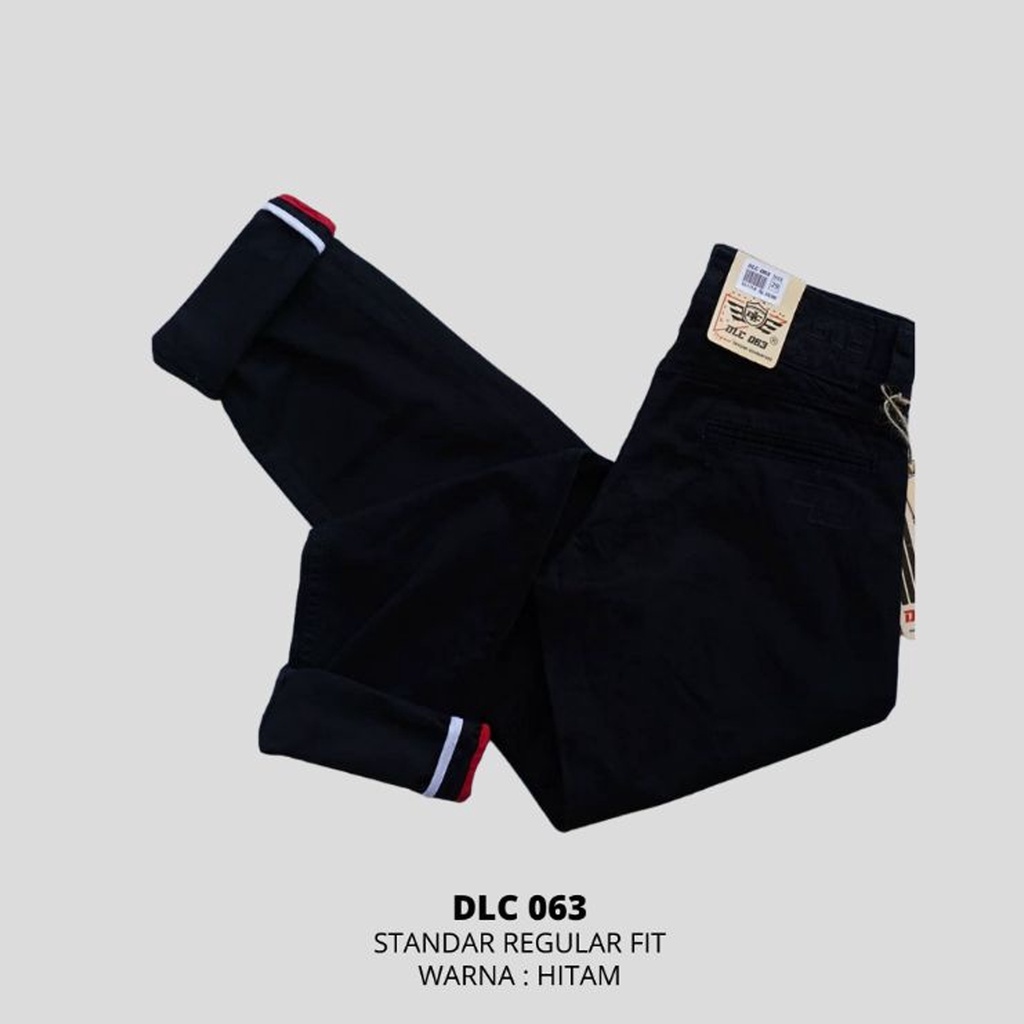 DLC063 ORIGINAL - Celana Kanvas Chino Panjang pria Reguler standar basic non street