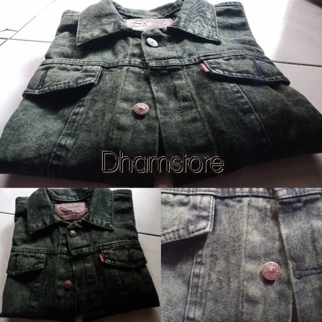 Jaket Jeans Sandwash Pria