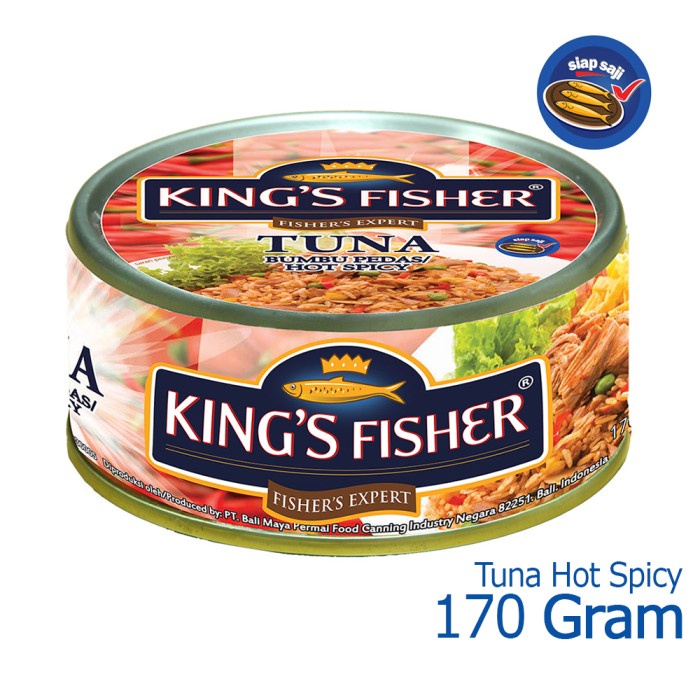 

f0fbfe00 Paket 24 Pcs King'S Fisher Tuna Canned Hot Spicy 170Gr Daging Tuna Ds1Gk