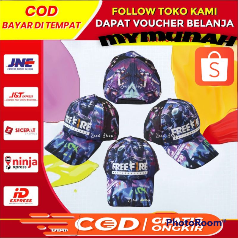 TOPI ANAK TERBARU KARAKTER FREE FIRE SPIDERMAN CAPTAIN AMERIKA BOBOIBOY