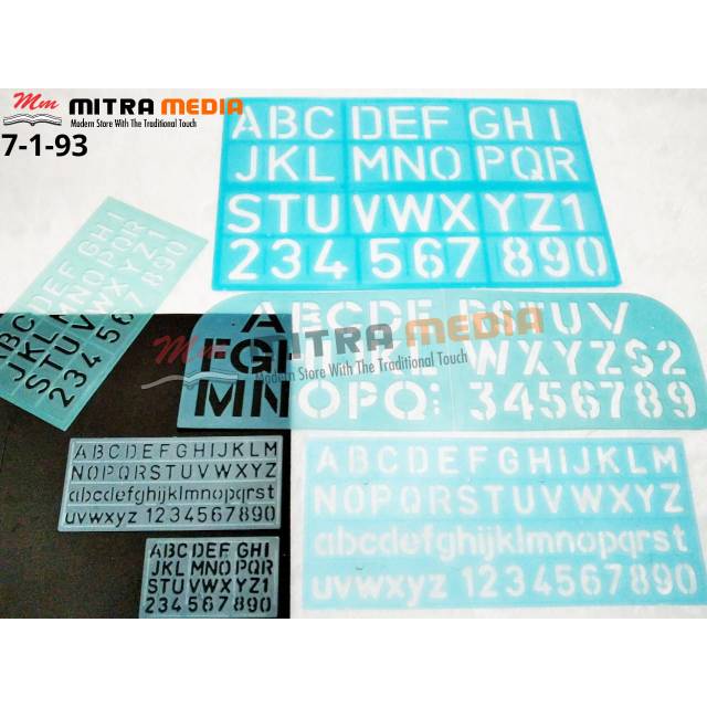 

Penggaris Sablon Huruf Angka