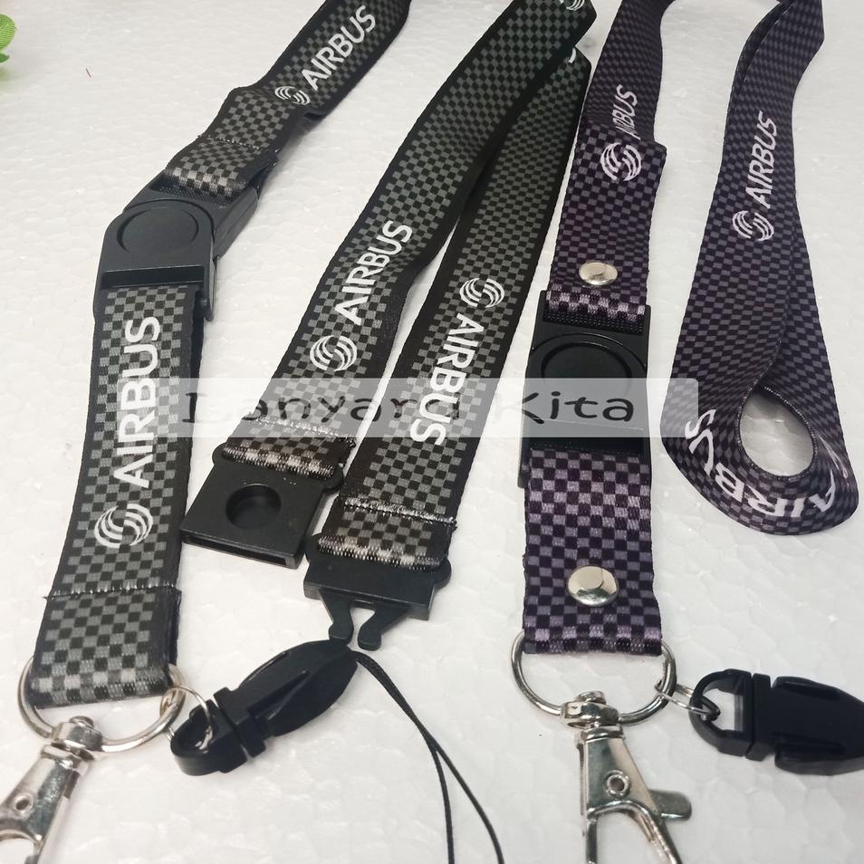 

<KuW✿> AIR BUS Lanyard Id Card Printing GANTUNGAN NAME TAG BAHAN TISSUE 2 CM |Diskon bulanan