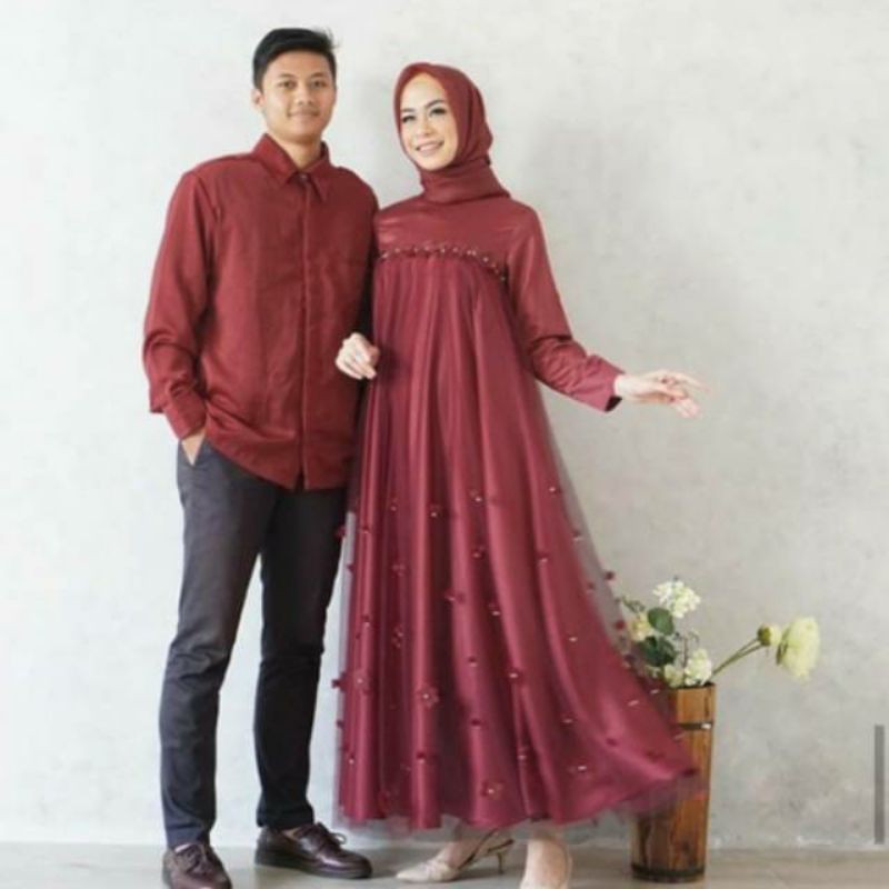 Cp Haraga couple pesta/couple cewek cowok/couple premium gamis koko baju couple