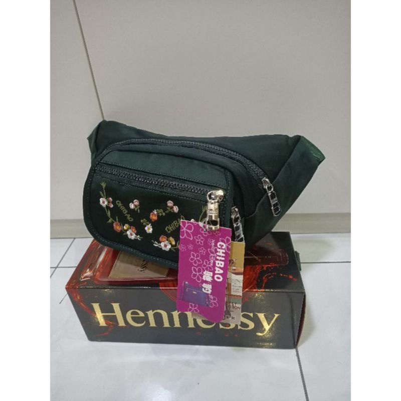 ORIGINAL Tas waistbag Chibao Bunga Import KOREA Tebal Anti Air Best Seller Terbaru