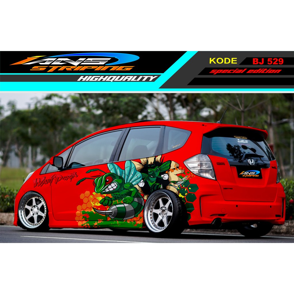 STICKER MOBIL HONDA JAZZ BRIO AGYA SWIFT YARIS / DECAL STICKER MOBIL TERBARU / STIKER MOBIL BEE