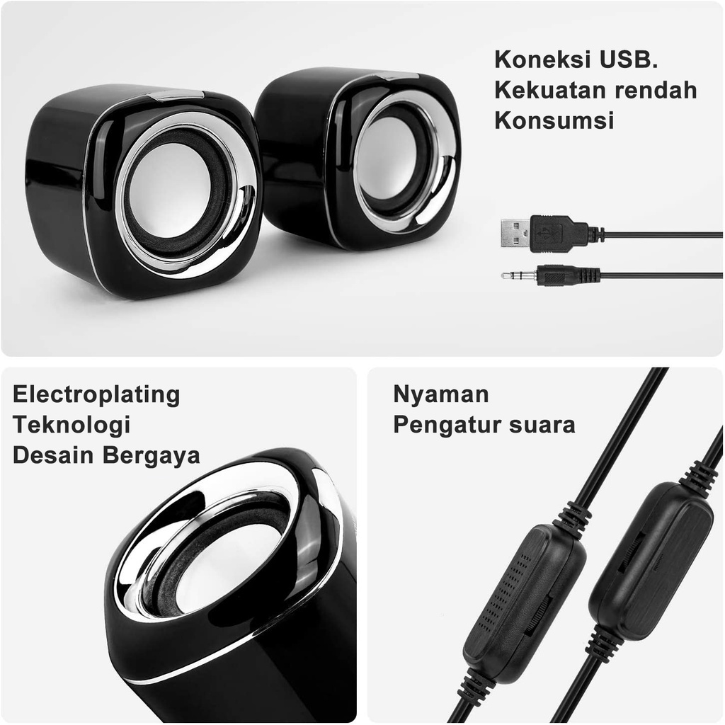 ITS Bonks Speaker AUX Plug For Komputer Laptop PC Notebook Mini Speaker DX11