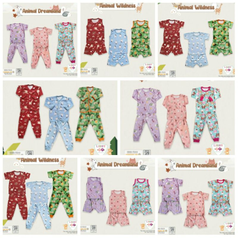 libby velvet girl boy animal dreamland dan animal wildness Pendek panjang kutung S M L 2L XL XXL
