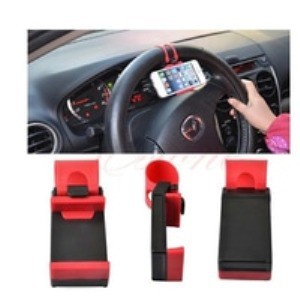 Hoder HP Car Steering Wheel/Dudukan HP Stir Mobil/Holder HP Universal***Mantap