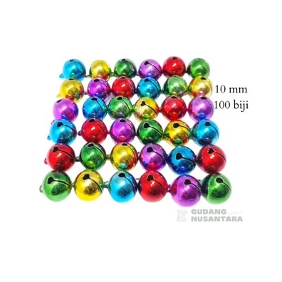 [ 100 biji ] Lonceng 10 mm / 1.0 cm / kerincingan / lonceng bell kecil