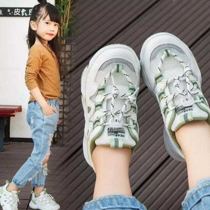 sepatu sneakers anak perempuan bottega ukuran 26-35 Terbaru Murah
