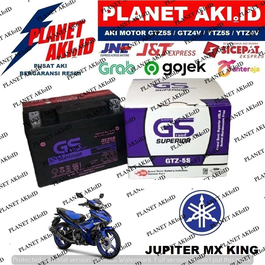 Aki  Motor  Yamaha Jupiter  MX  King  GTZ5S GS Y Accu Kering MF 