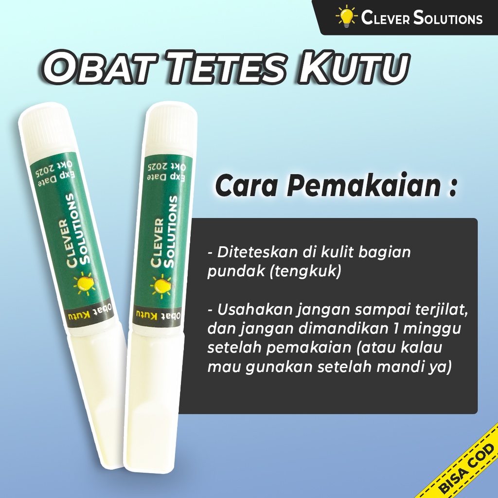 Obat Tetes Kutu Kucing by Clever Solutions Pembasmi Penghilang Kutu Anti Parasit Detick Revolution Terbukti Ampuh Furyou Image 2