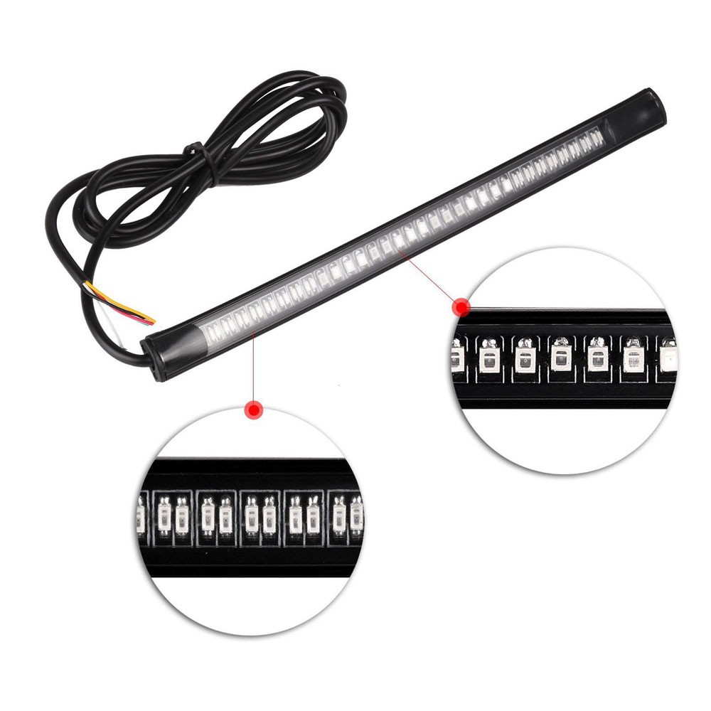 Lampu LED Strip Indikator Rem dan Sein Sepeda Motor - OMRSCPBK Black