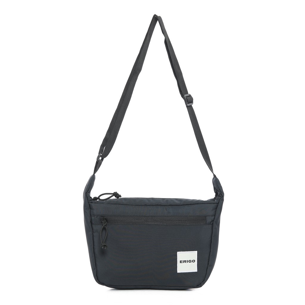 Tas Selempang Pria Waistbag Cowok Kualitas Premium Murah Tas Slempang Kekinian Erigo Hikaru Black FR