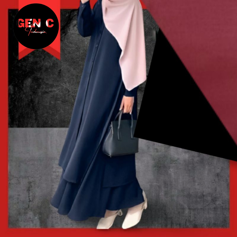 NEW DEALS BAJU ONE SET TUNIK + ROK JUMBO SETELAN MALAYSIA LONG TUNIK SYAR'I SETELAN LONG TUNIK ROK