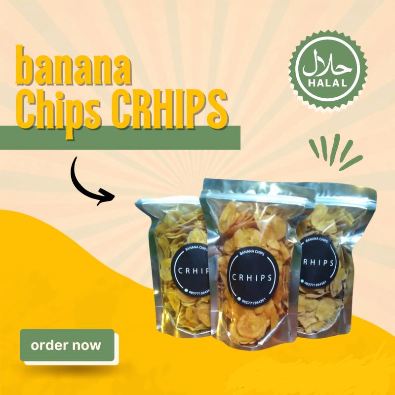 

Kripik Pisang Raja Nangka Crhips (100g) - Dijamin Kriuknya Beda