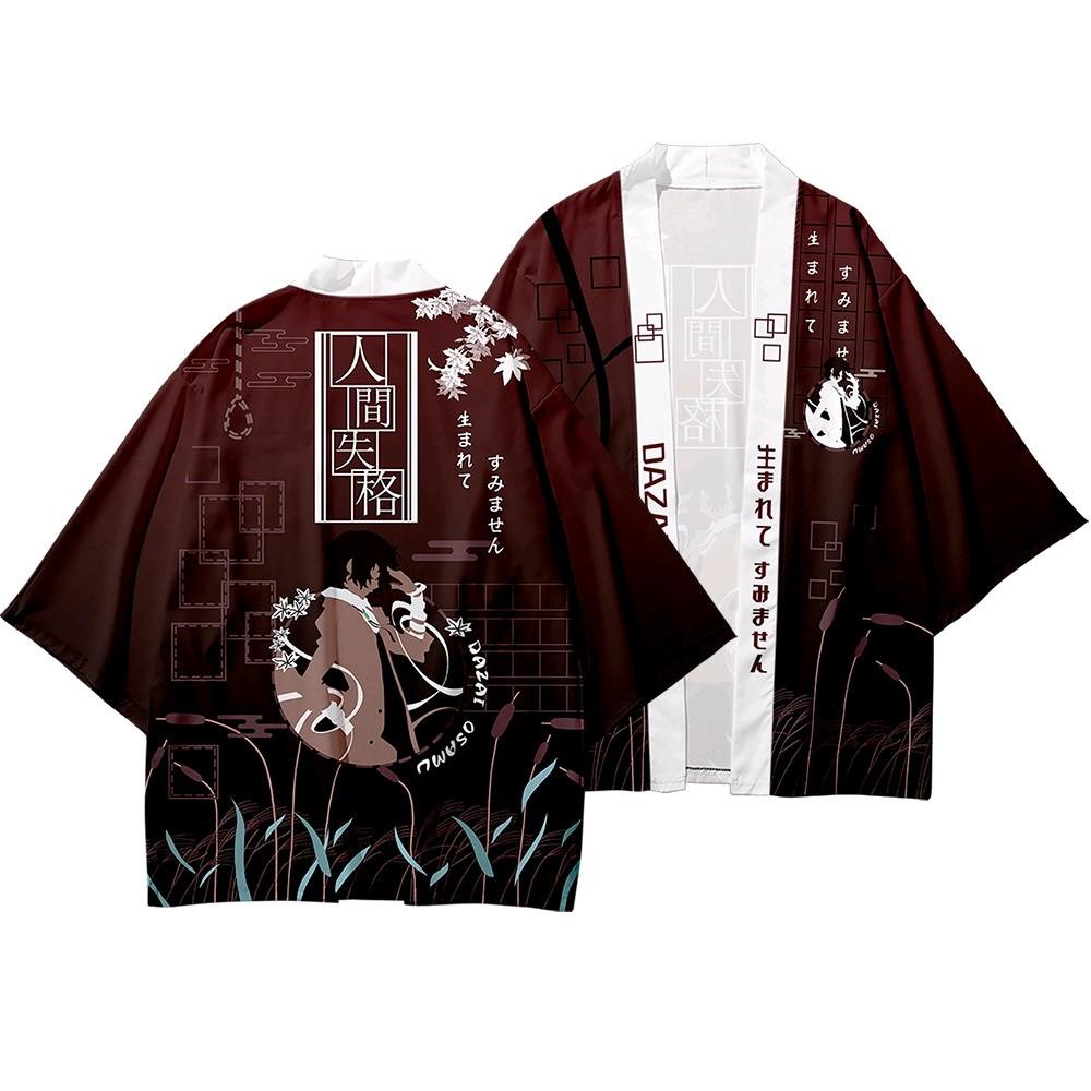 【AiVii】HAORI DAZAI OSAMU CARDIGAN KIMINO UNISEX PRIA WANITA