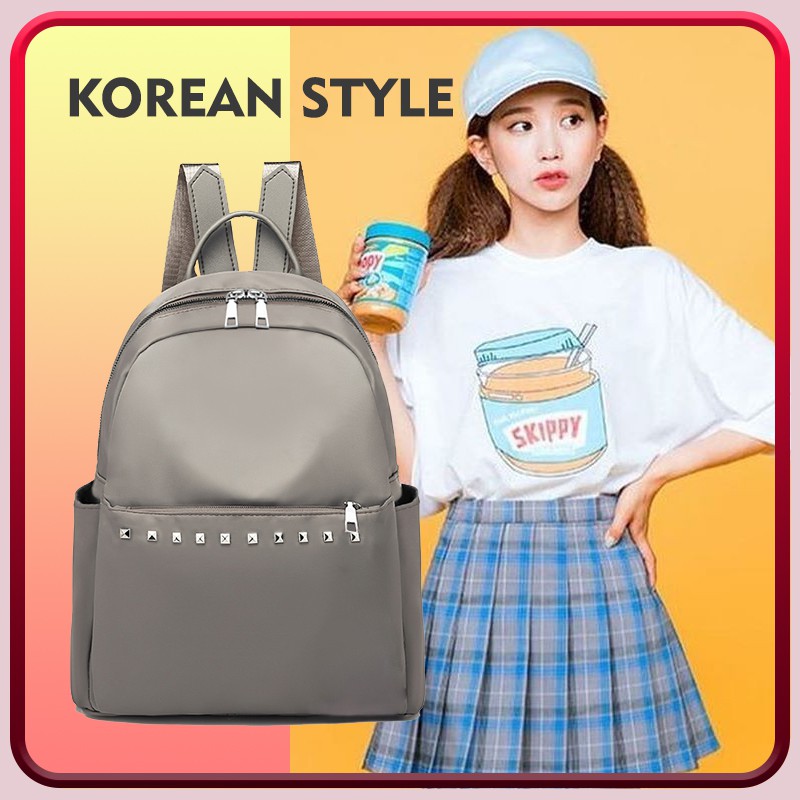 ‰35@ Tas Backpack Wanita Korea Import | Tas Untuk Sekolah Sma  Terbaik ­