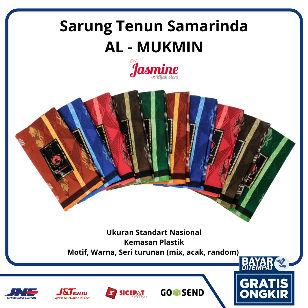 Sarung samarinda AL MUKMIN sarung samarinda sarung pria murah sarung dewasa murah