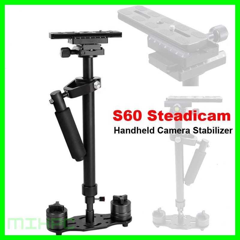 S60 Stabilizer Steadycam Kamera DSLR - Hitam