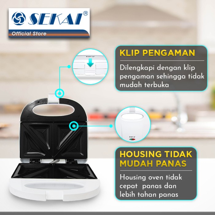 SEKAi Toaster Roti TS891 Pemanggang Roti TS 891 Sandwich Toaster