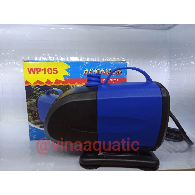 Pompa Air Celup Aquarium Aquascape Akuarium Kolam Ikan Hidroponik AQUAMAN WP 105 32 Watt 2.8 Meter