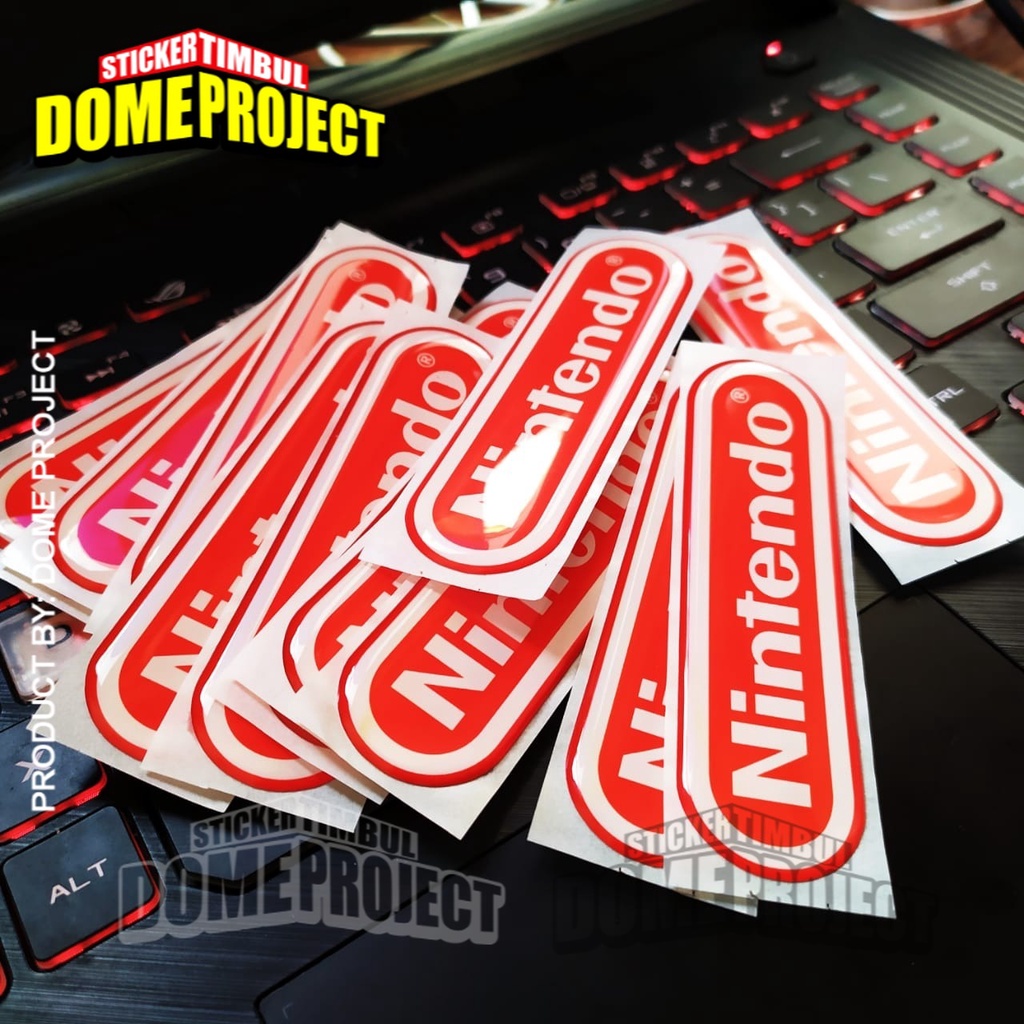 STIKER MOTOR TIMBUL EMBLEM NINTENDO PANJANG AKSESORIES AKSESORIS SEPEDA MOTOR