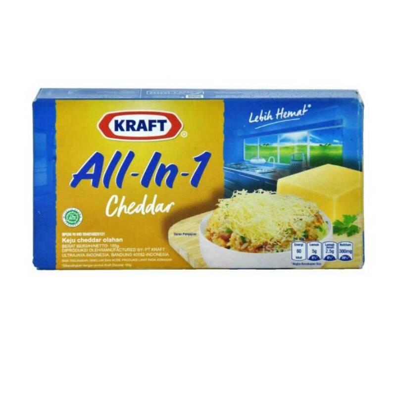 

Kraft all in one cheddar 160 gram