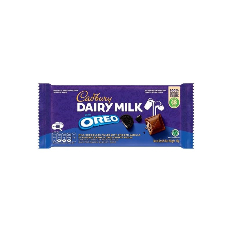 

Coklat cadbury oreo 40gr