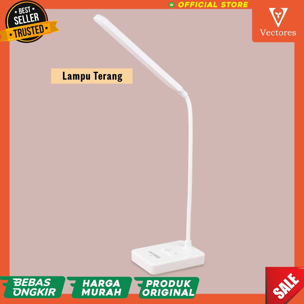 [ASLI] Lampu Meja Tulis Belajar Desk Study Lamp Table Terang Minimalis LED Anak Ruang