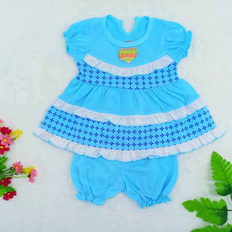 Pakaian Bayi New Born 0-6bulan, Setelan Dress Bayi, Baju Bayi Perempuan, Baju Bayi Lucu