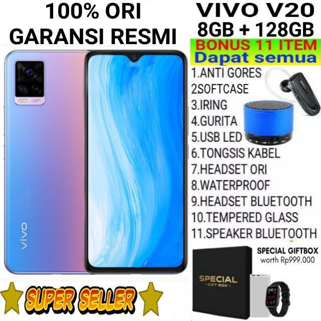 VIVO V20 V 20 SE 8/128 GB RAM 8GB 128GB GARANSI RESMI & Z1