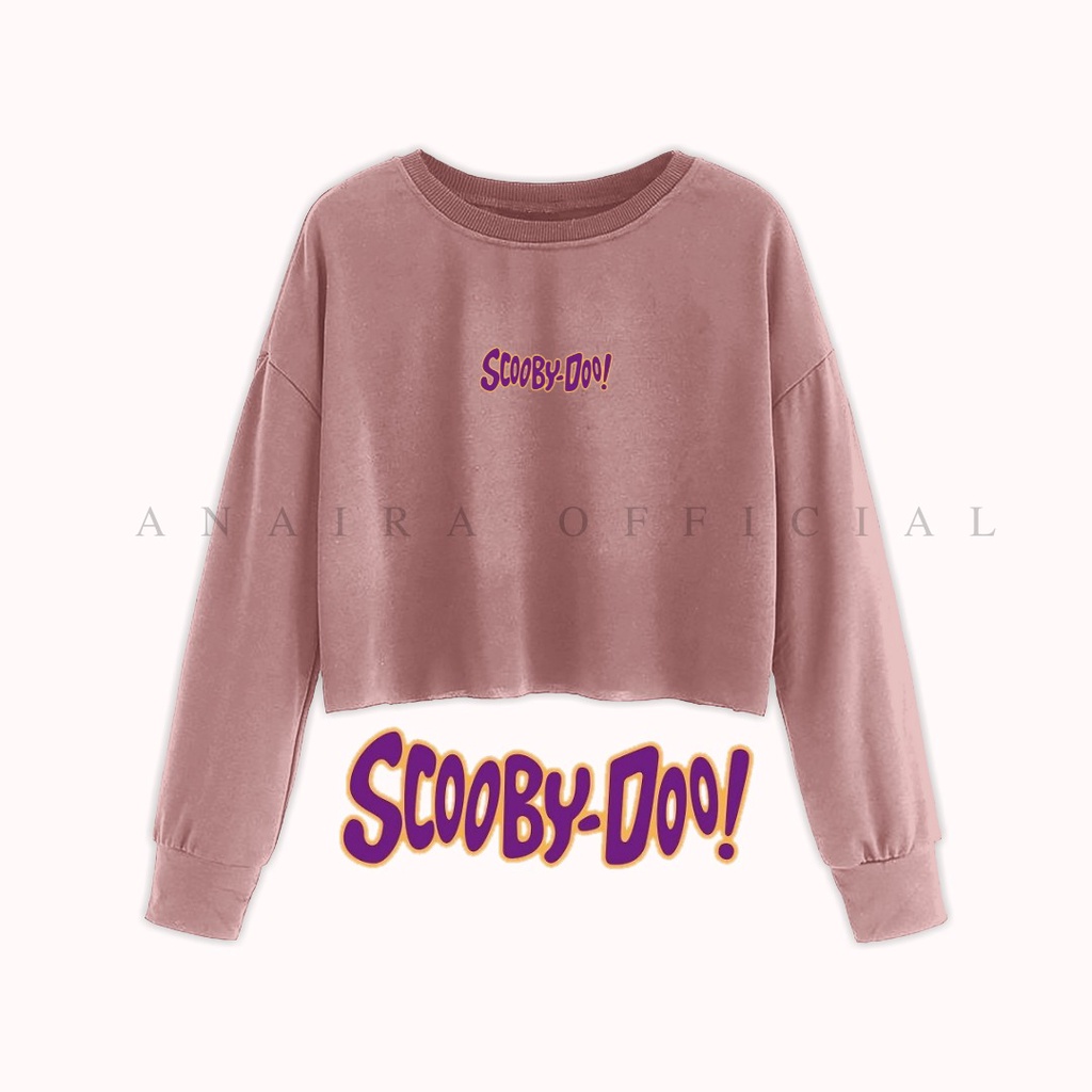 SWEATER CROP SCOOBY DOO WANITA ANAIRAOFFICIAL