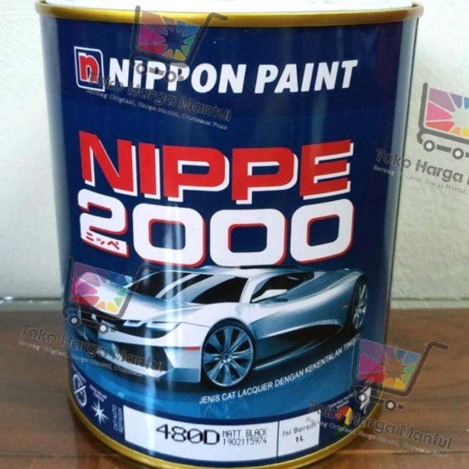 Cat Duco Nippe 2000 Nippon paint 1L Matt Black ( Hitam Doff )